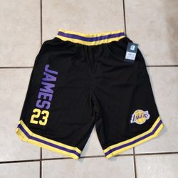 Mens Los Angeles Lakers "LeBron James" Shorts