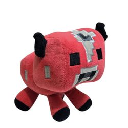 Minecraft Mooshroom Baby Red Cow Animal Plush Toy Overworld MOJANG 4" Jynx