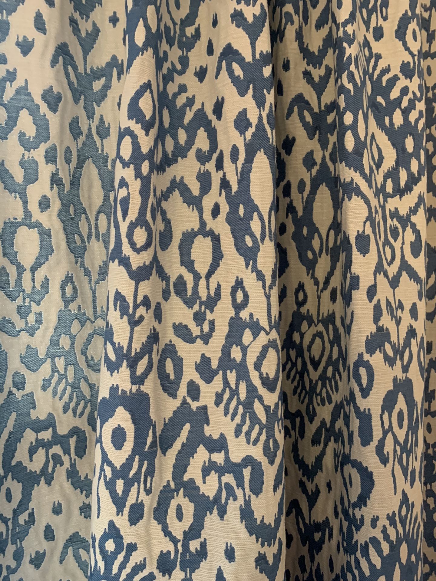 Ikat blackout curtain panels