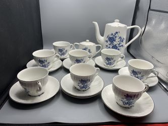 Royal Blue Ironstone Wedgwood Teaset
