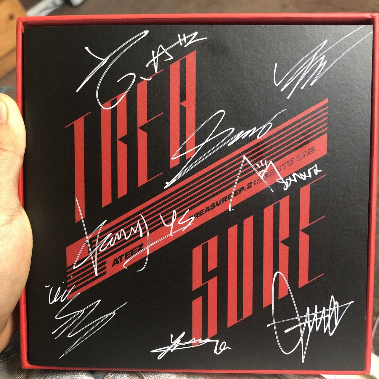 Ateez Album Autographed, Ateez Album Treasure, Ateez Signed Album