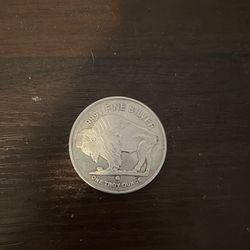 One ounce silver buffullo coin