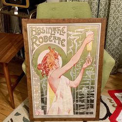 Framed Art Nouveau Absinthe Print 