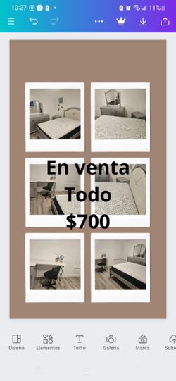 Cama Colchón Peinadora Mesita De Noche