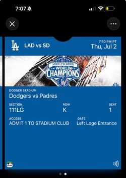 Dodger tickets
