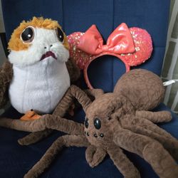 Disney Aragog, Porg, & Mickey Ears