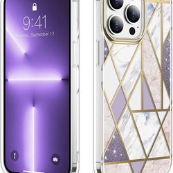 iPhone 13 Pro Case, Marble Design 