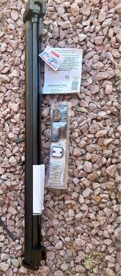 Retractable baby or pet gate. North Glendale Black retractable