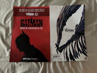 The Batman and Venom 3 Movie Posters