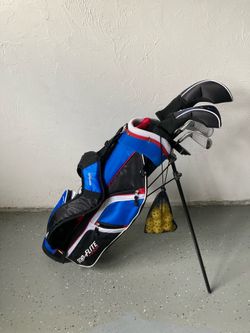 Top Flite Junior Golf Club Set with Stand Bag 9 Pc Right Handed Driver Irons Bag