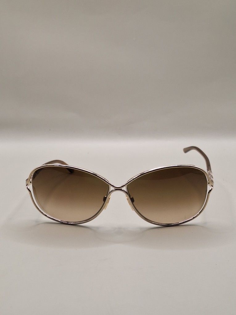 Burberry Gold and Brown Butterfly Sunglasses