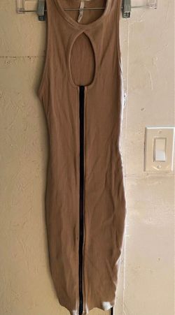 Zip up bodycon dress NWT Small