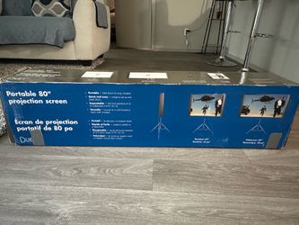 Epson - Duet 80" Portable Projector Screen - Black