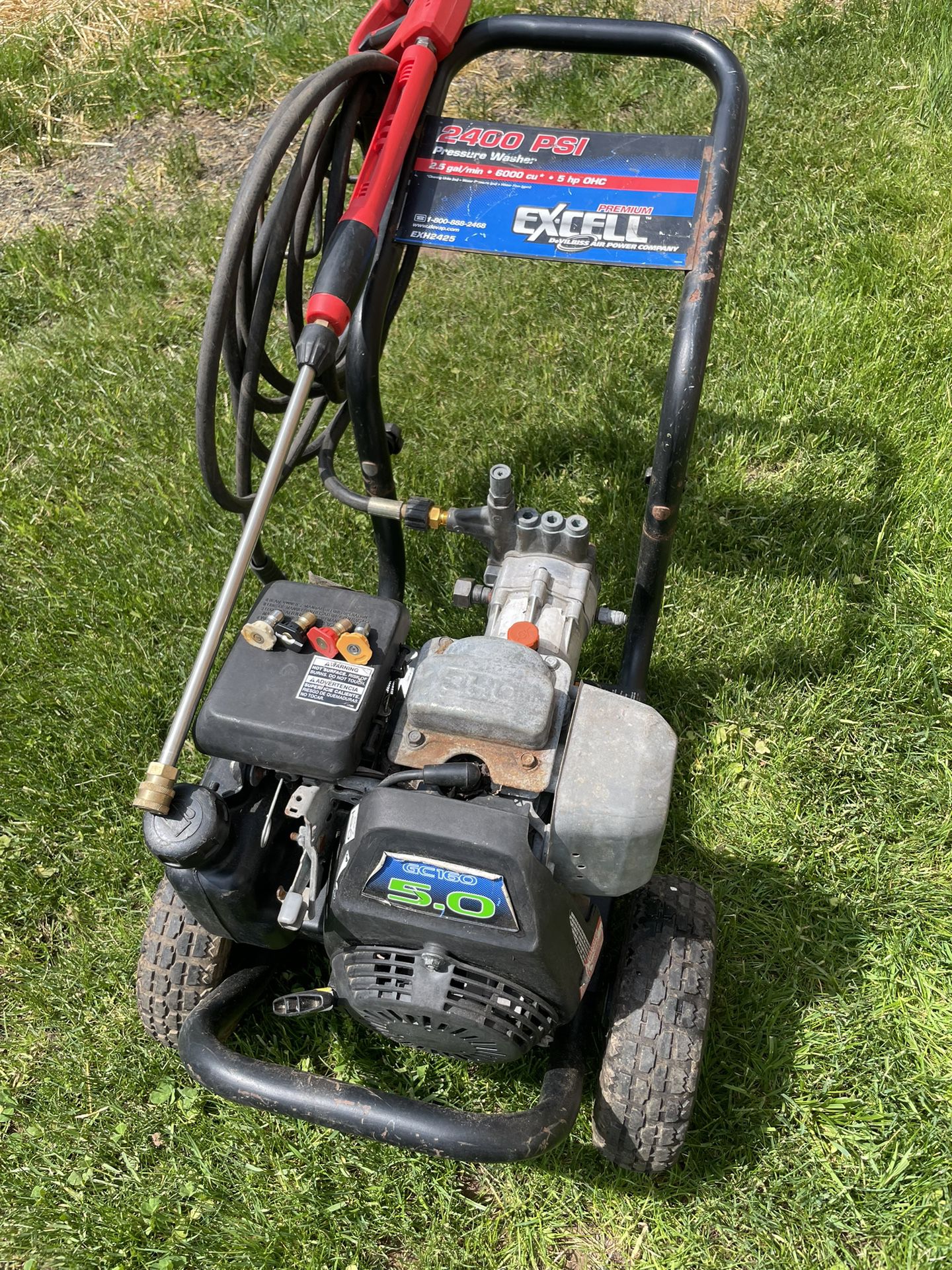 Excell 2400 psi Gas Powered Pressure Washer - Power Washer