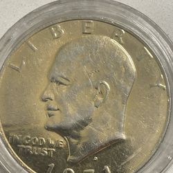 1971-d Clad Coin Dollar Esinerhower 