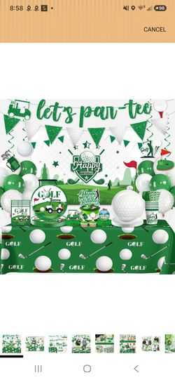 Golf birthday party supply