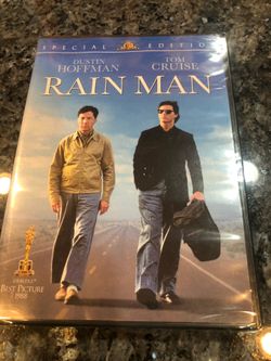 Rain man Special Edition Movie DVD Brand New Factory Sealed.  Actors Dustin Hoffman and Tom Cruise.  Smoke free home