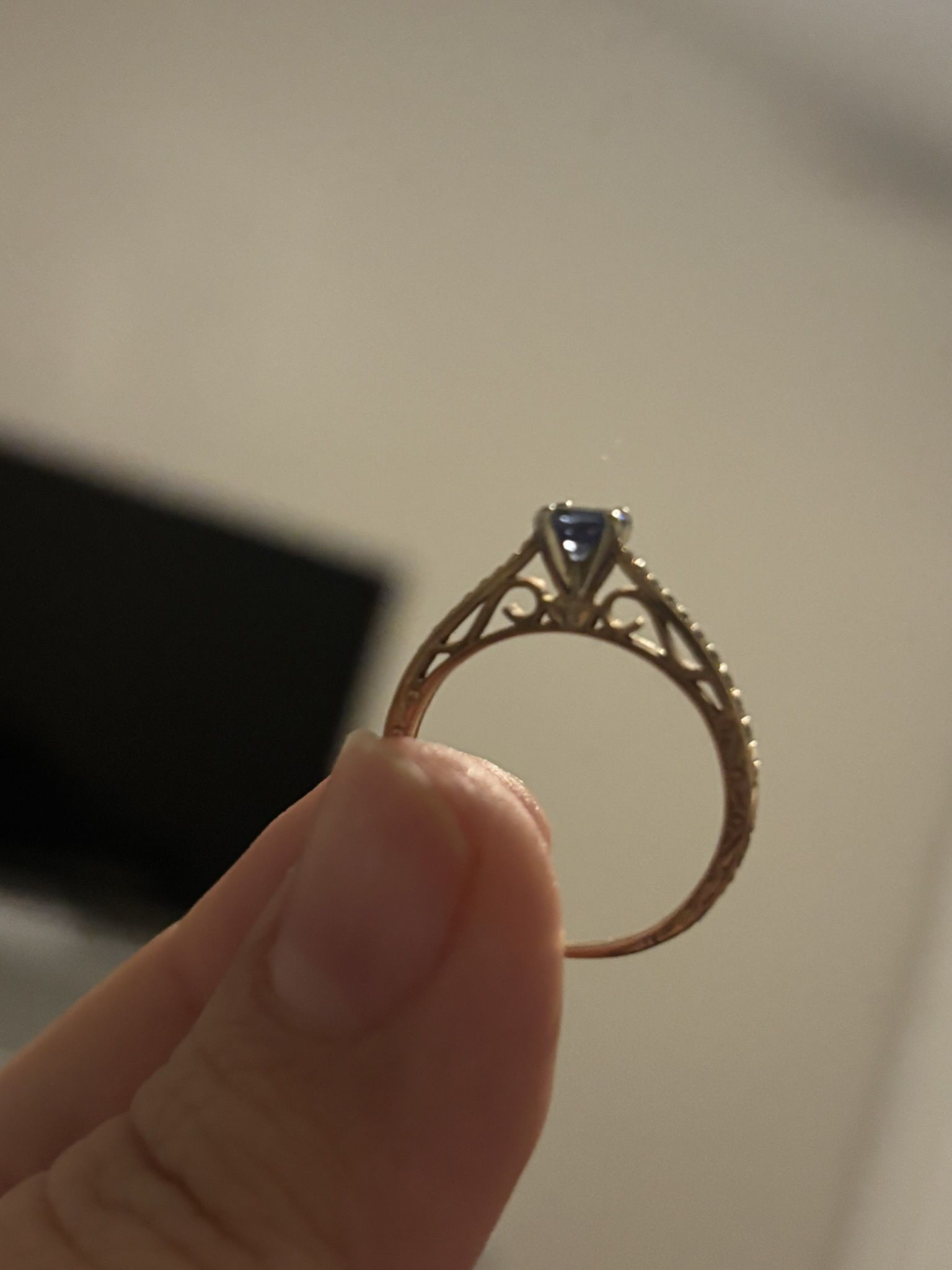 Ice Blue Sapphire Ring