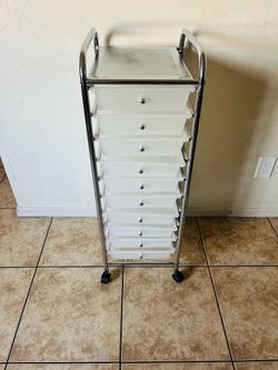 Storage 10 drawers 38 inches tall  13 inches long 15 inches wide