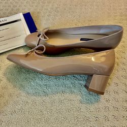 NEW Stuart Weitzman Leather Patent Pumps