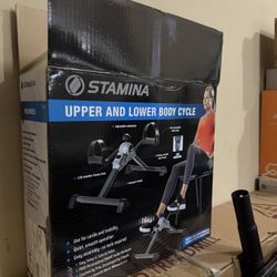 Home Workout Pedal Bike Exercise Stamina Folding Upper & Lower Body Cycle Gym