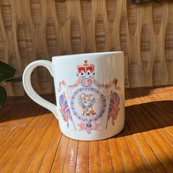 New Cath Kidston Made In England Corgi Royal Jubilee Mug Queen Elizabeth Platinum  Mug Coffee Cup 