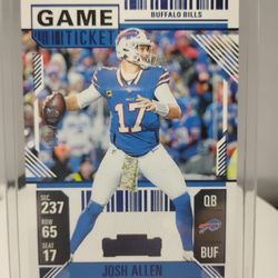 2024 Contenders Football 🏈 Josh Allen Blue Foil /499 Buffalo Bills 🦬