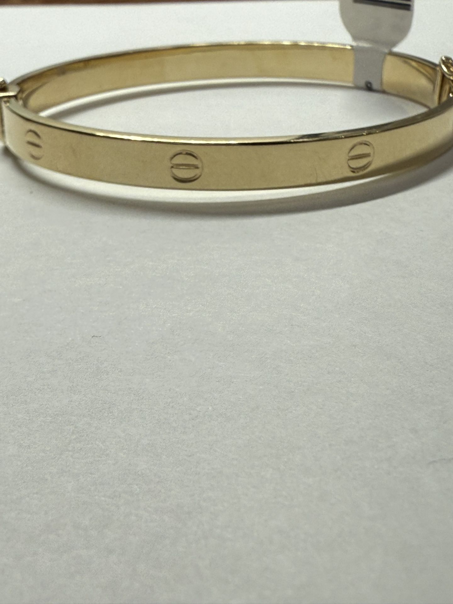 Cartier Style Gold Bracelet