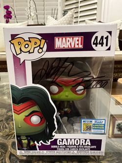 Autographed Signed Gamora #441 Comic Con Exclusive Funko Pop