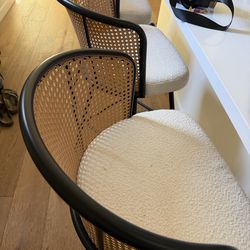 Rattan Back Bar Stools(4)