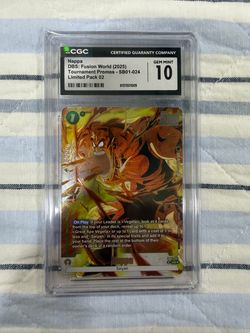 Nappa Dragon Ball Super Fusion World SB01-024 CGC 10 Gem Mint