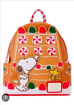 Loungefly Peanuts Snoopy Gingerbread Mini Backpack