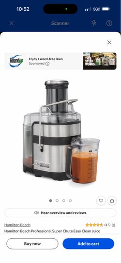 Hamilton Beach Professional Super Chute Easy Clean Juice