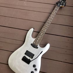 Savage Silver Super Strat Electric Guitar