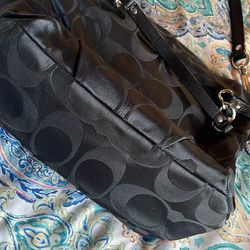 Vintage Coach Black Style Bag