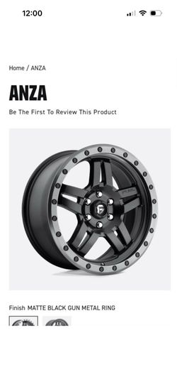 Fuel Off-Road Matte Black Wheels/Rims Set of 4 – 6 Lug – Deep Dish Style