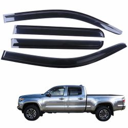 YichiKorenix Window Vent Visors For 2024-2026 Tacoma Double Cab