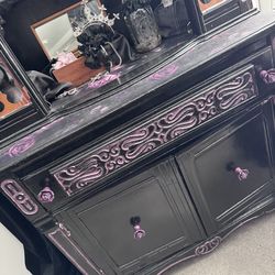 Antique china cabinet/vanity