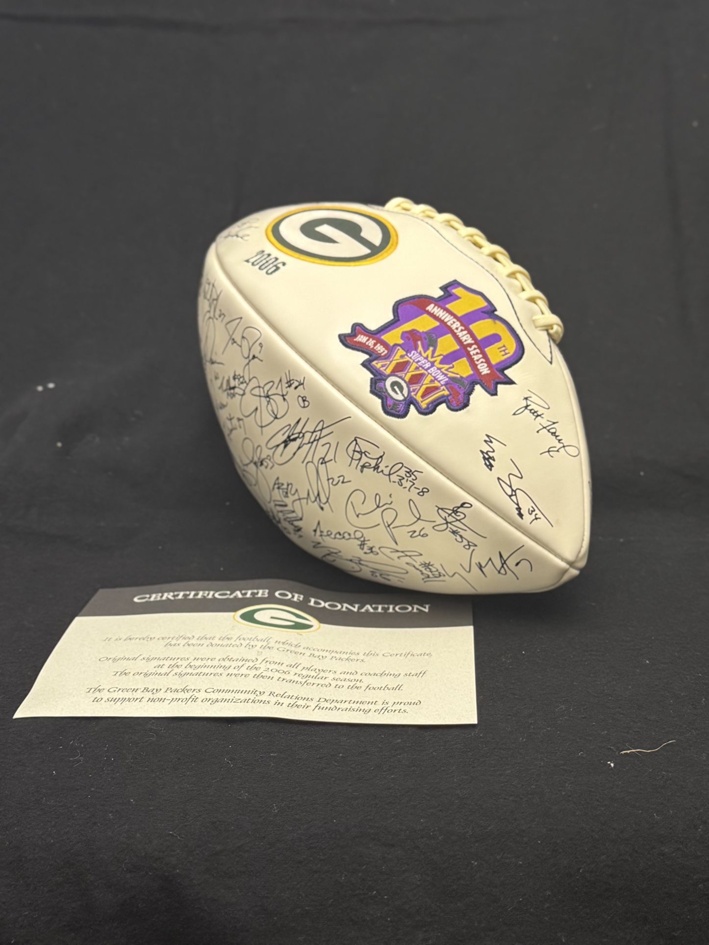 10th Anniversary Super Bowl XXXI Football