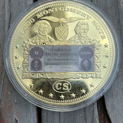 T-1 $1,000 Montgomery Note Commemorative Color Coin