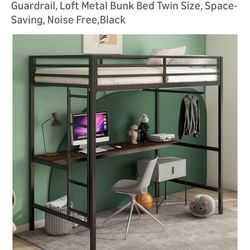 Twin Loft With Desk 