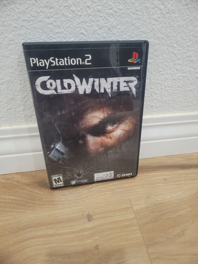 PS2 COLD WINTER CIB WITH CASE AND MANUALS INCLUDED
