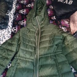 Green micheal kors puffer jacket br
