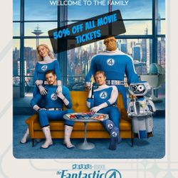 50% Off All Cinemark Tickets