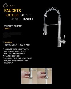 New Kitchen Faucet Chrome Finish 1150013