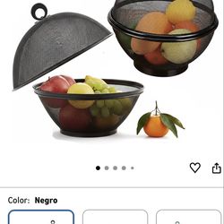 Metal mesh fruit bar with lid 2 pack