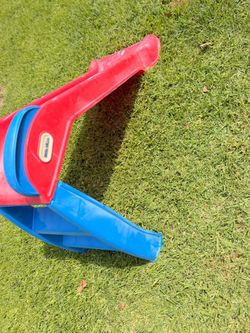 Kids Plastic Toddler Slide Red and Blue