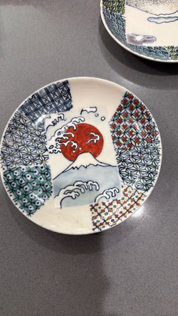 Handmade Decorative Plate Mount Fuji