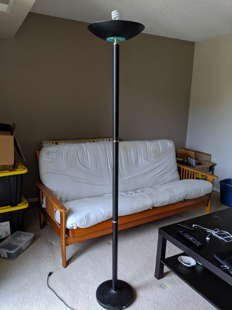 Floor lamp with two CFL Bulbs