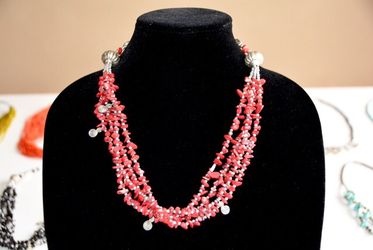 Moroccan Necklace African Handmade Stones Berber Ethnic Coral Beads New